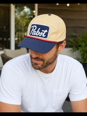 Pabst Blue Ribbon PBR Rope Snapback Hat